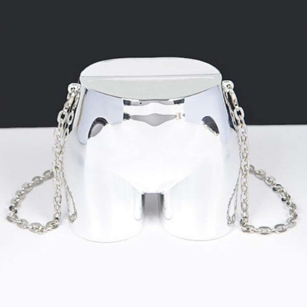 Novelty Butt Shape Convertible Handbag Purse Clutch Crossbody Shoulder Bag - Picture 8 of 13